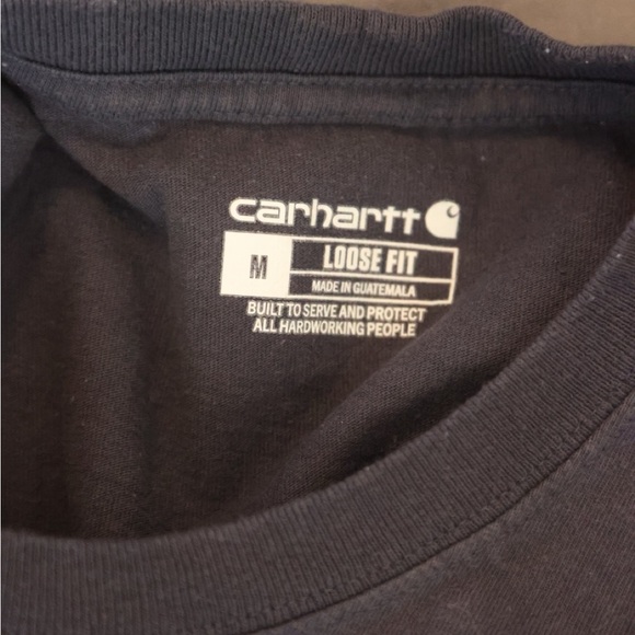 Carhartt Men’s Navy Loose Fit T-Shirt (Size M) - Picture 2 of 3